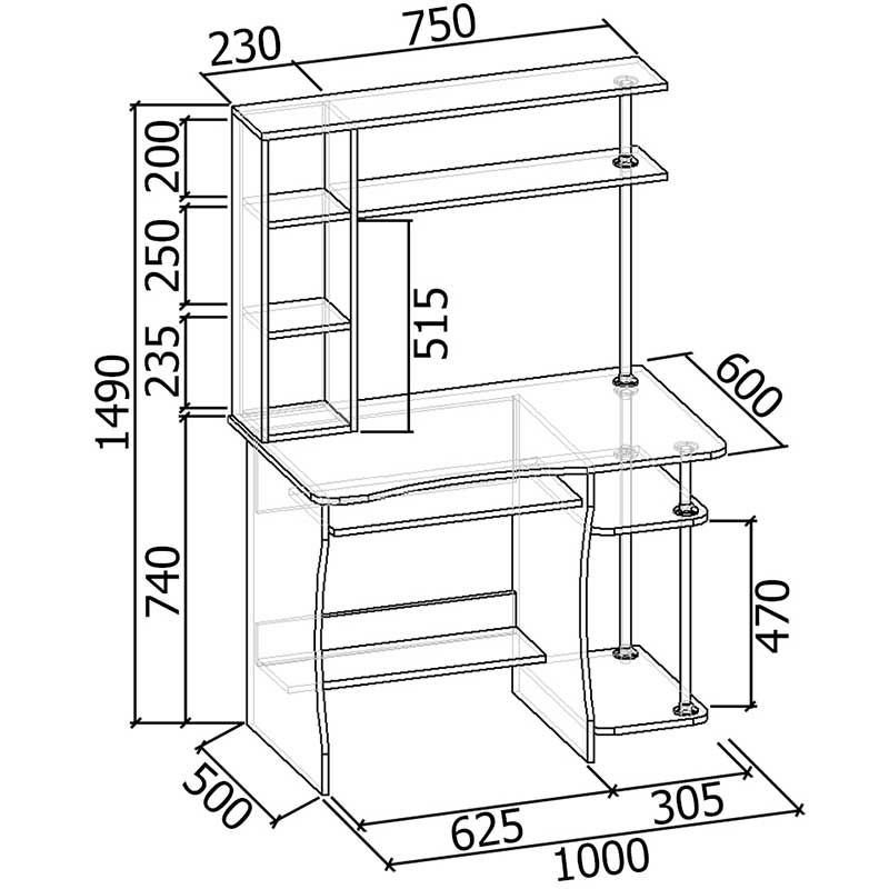 Компьютерный стол СК-203