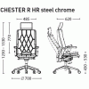 Кресло руководителя CHESTER R HR STEEL CHROME