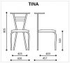 Обеденный стул TINA black